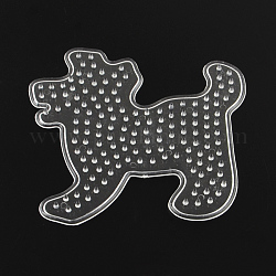 Tavole forate cane abc plastica utilizzate per 5x5mm perline fai da te fusibile, chiaro, 103x92x5mm