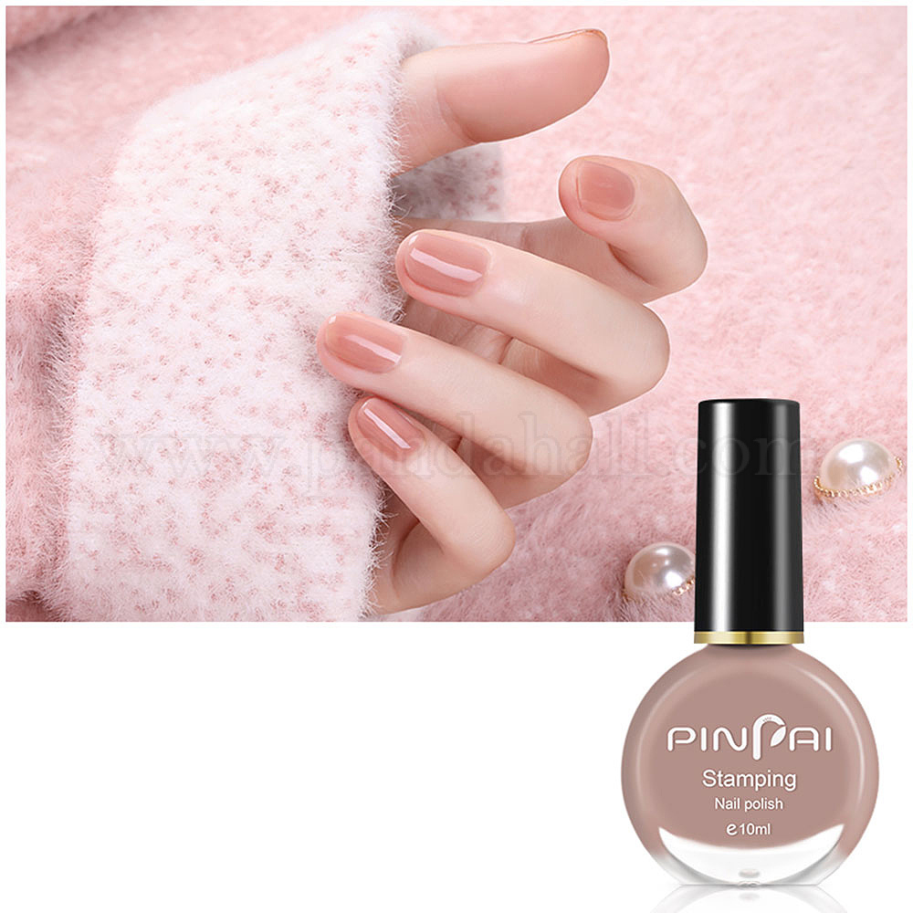 10mlの環境に優しいマニキュア マニキュアをはずす ネイルアートアクセサリー バラ色の茶色 3 7x6 8cmの通販 Jp Pandahall Com