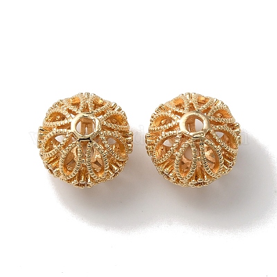 Стойки обшивки латунь микро проложить кубического циркония бусы KK-C020-03LG-1