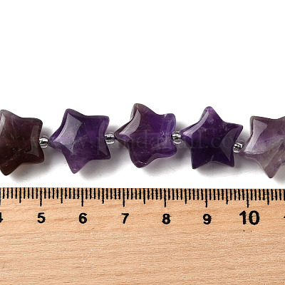 Нити бусин из натурального аметиста и кварца G-NH0005-030-1