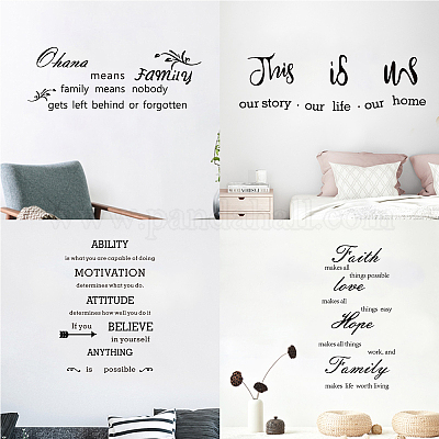 Shop SUPERDANT Inspirational Quotes Wall Decals Removable Motivational  Vinyl Wall Stickers Only You Can Control Your Future Positive Word Sayings  Wall Decor for Office Classroom Home for Jewelry Making - PandaHall Selected