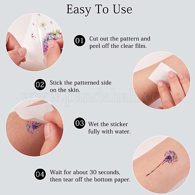 Татуировки одуванчика боди-арт&nbsp;JX100A-1