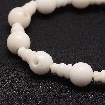 Естественный нефрит 3-дырочные нитей гуру шарик G-K149-37-1