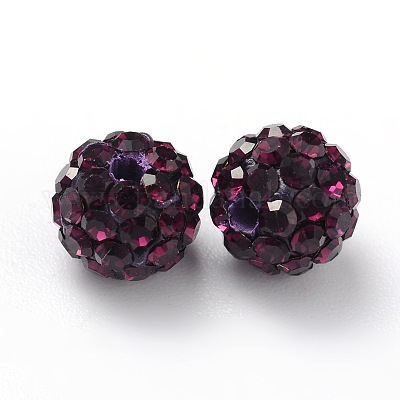 Бусины со стразами&nbsp;RB-H284-6MM-204-1