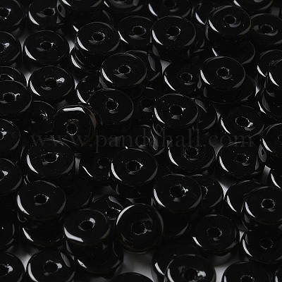 Rocailles en verre couleurs opaques&nbsp;SEED-E001-P3x6mm-10-1