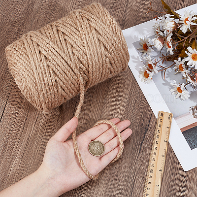 100 м джутовый витой шнур&nbsp;OCOR-WH0078-470A-1