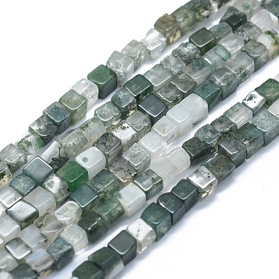 Wholesale Natural Moss Agate Beads Strands 