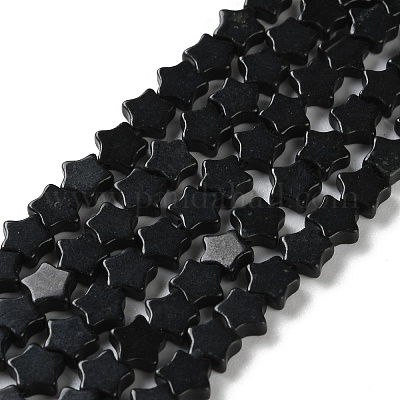 Натуральный черный камень бисер нитей&nbsp;G-G085-B52-02-1