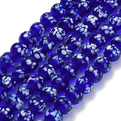 Бусы лэмпворк ручной работы&nbsp;LAMP-H071-01B-1