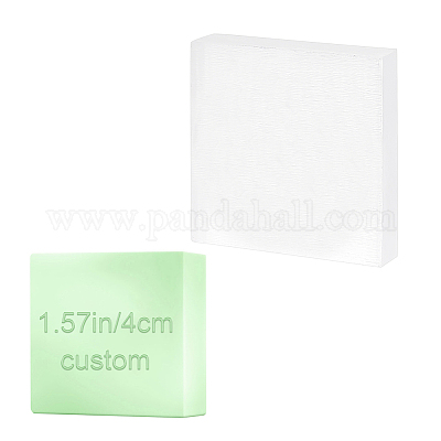  CRASPIRE Acrylic Soap Stamp B Handmade Soap Stamp with Handle  1.57 Soap Embossing Stamp for Cookie Clay Pottery Stamp Biscuits Gummier  DIY Arts Crafts Making Projects