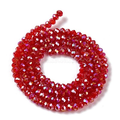 Запекание гальванических нитей стеклянных бусин DGLA-A039-J4mm-B02-1