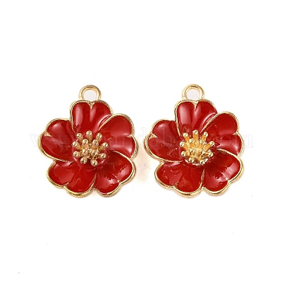 Подвески из эмалевого сплава с покрытием из легкого золота ENAM-Z017-14KCG-01-1