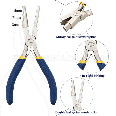 Wire Wrapping Pliers 3 Step Round & Flat Jaw Looping Bending Forming Wire  PL-09