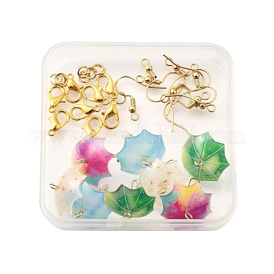 Наборы для самостоятельного изготовления сережек-зонтиков&nbsp;DIY-FP0001-41-1