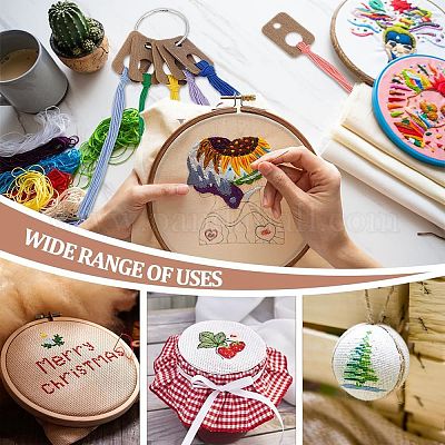 100 шт. деревянная катушка ниток&nbsp;DIY-BC0013-82A-1