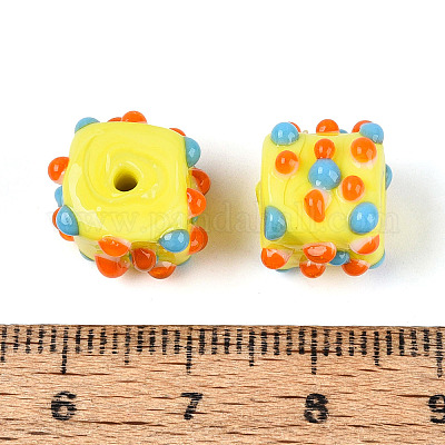 Perles vernissées manuelles&nbsp;LAMP-N038-04G-1