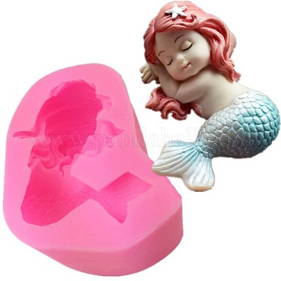 Mermaid Silicone Mold for Resin, Charms, Candy, Fondant, Clay