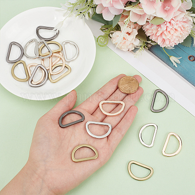 20 шт. 4-цветные пряжки для регулировки ремня сумки из сплава&nbsp;FIND-WR0009-97-1