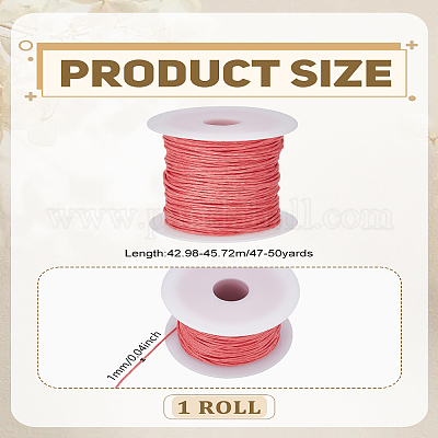 47~50 ярд вощеных шнуров из хлопчатобумажной нити&nbsp;YC-LP0001-06B-1