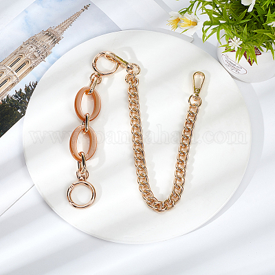 Shop WADORN 2Pcs 2 Style Aluminum & Iron Bag Curb Chains for Jewelry Making  - PandaHall Selected