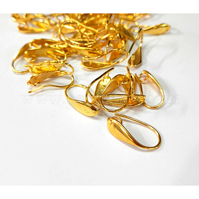 Латунные крючки для сережек&nbsp;LS-KK-L134-05G-1