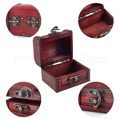 Small Vintage Jewelry Storage Box, Treasure Chest & Storage