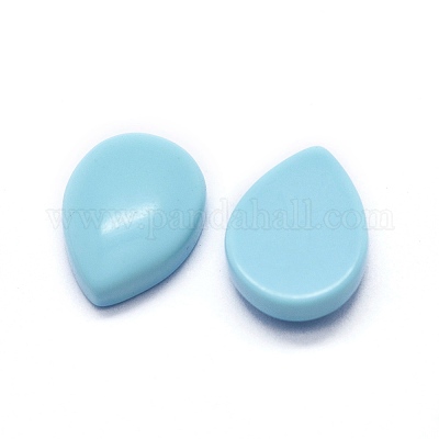 Synthetic Turquoise Cabochons Dyed teardrop 10x8x3mm