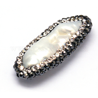 Wholesale Biwa Shaped Freshwater Pearl Beads For Bracelets Cultured Natural  White Conch Pearl In Teardrop Shape From Kpearljewelry, $1.28
