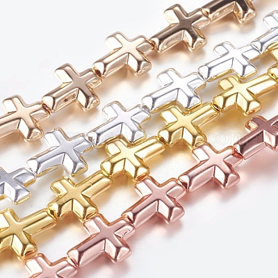 Немагнитные синтетический гематит бисер пряди&nbsp;G-P338-23A-8x10mm-1