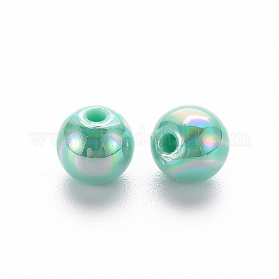 Непрозрачные акриловые бусины&nbsp;LS-MACR-S370-D8mm-S035-1