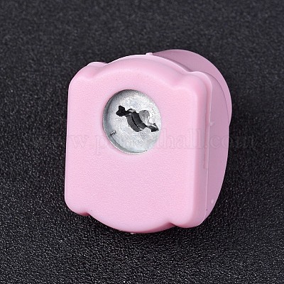 Случайные одноцветные или случайные смешанные цветные мини-наборы пластиковых бумажных перфораторов для скрапбукинга и бумажных поделок&nbsp;LS-AJEW-L051-14-1