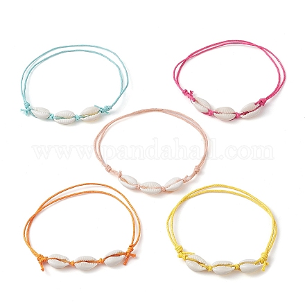 Ensemble de bracelets de cheville en perles tressées AJEW-AN00566-1