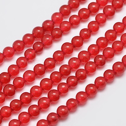 Natürliche und gefärbte Perle Malaysia Jade Stränge G-A146-6mm-A02-1