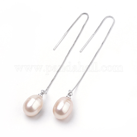 Boucles d'oreilles en perles naturelles PEAR-S012-21A-1