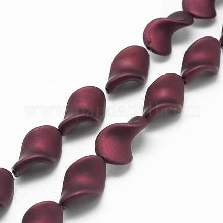 Gummierten Stil Acryl-Perlen X-MACR-S849-02-1