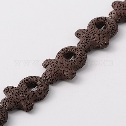 Synthetic Lava Rock Bead Strands G-N0094-10-1