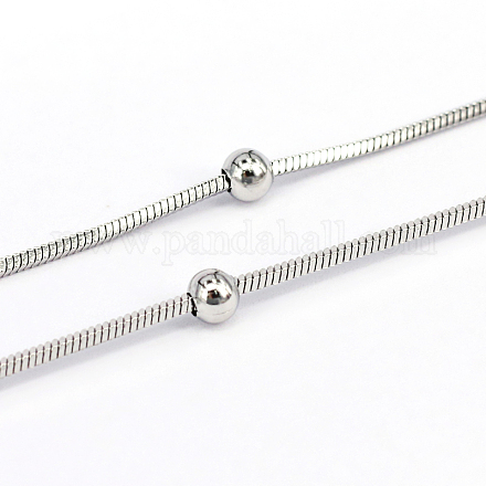 304 Stainless Steel Snake Chains CHS-O005-08B-1