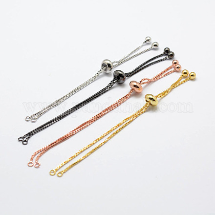 Rack Plating Brass Chain Bracelet Making KK-A142-018-1