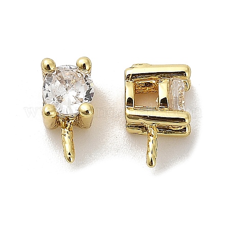 Латунный микро-паве кубический цирконий KK-S397-02D-1