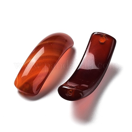 Natural Red Agate Connector Charms G-F757-B01-1
