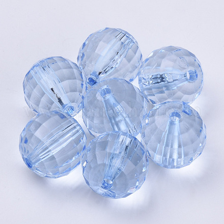 Perles en acrylique transparente TACR-Q254-8mm-V41-1