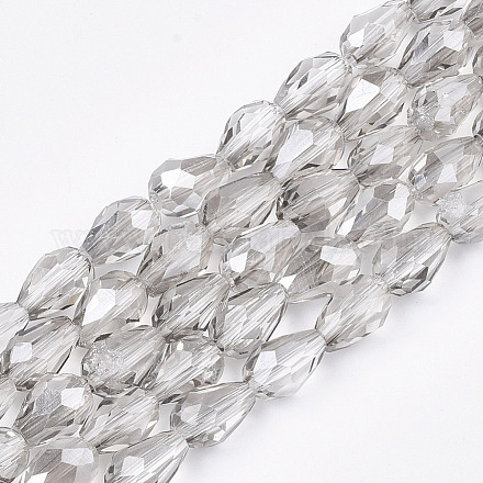 Chapelets de perles en verre électroplaqué EGLA-T013-05K-1