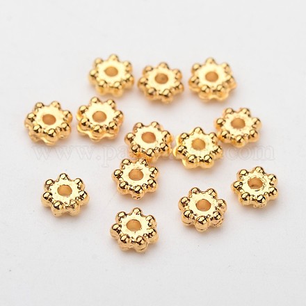 ABS Electroplated Snowflake Plastic Spacer Beads KY-I002-01A-1