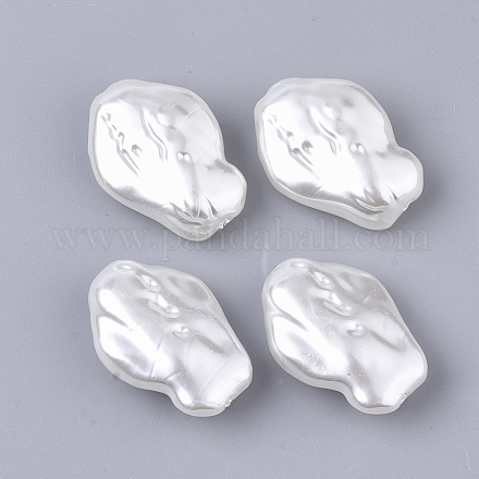 Perles d'imitation perles en plastique ABS OACR-T022-09-1