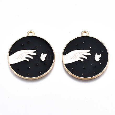 Подвески из экологически чистого сплава с эмалью ENAM-Q437-040-NR-1