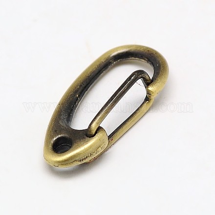 Accessoires de fermoir de porte-clés en alliage de zinc PALLOY-J715-02AB-NF-1