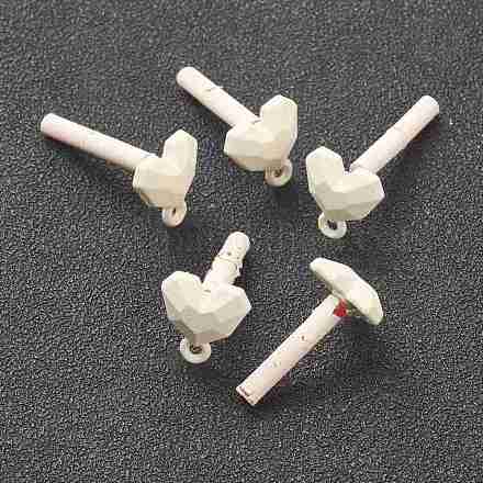 Accessoires de boucles d'oreilles en alliage peintes à la bombe FIND-I015-E05-1