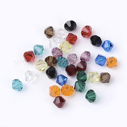 288pcs Faceted Bicone Crystal Czech Glass Beads 302_4mm-M-1