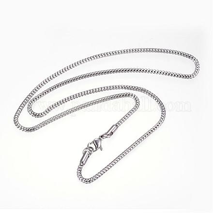 304 Stainless Steel Necklaces NJEW-D281-13-1