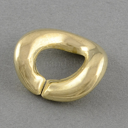 Twist twist en plastique reliant des anneaux pour la fabrication de collier CCB-Q074-94-1
